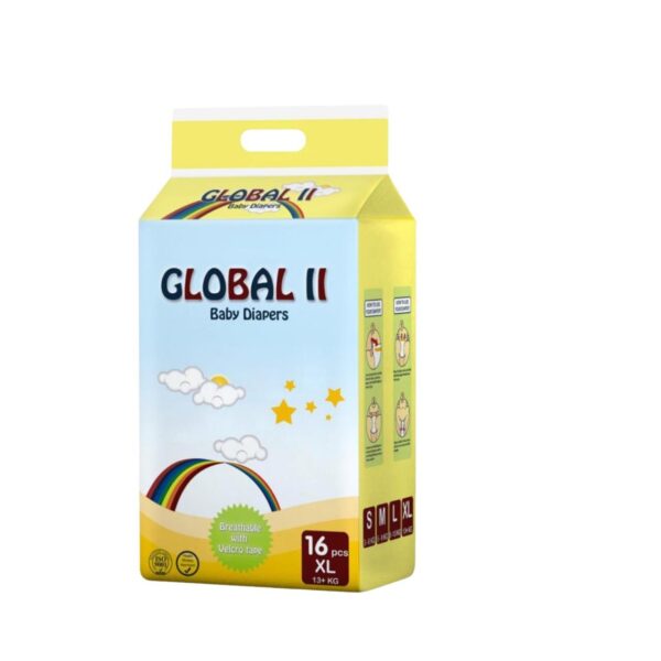 GLOBAL II Baby Diaper Xl 16pcs
